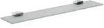 emco Ablage loft, 600x25x112,5mm, Kristallglas/Aluminium, Transparent/Chrom, 51000160