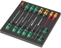 Wera Schaumstoffeinlage Schraubendreher Set 9710, 18-teilig, 344x47x392mm,