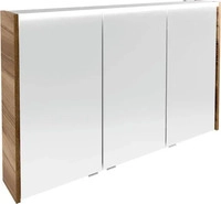 FACKELMANN VERONA LED Spiegelschrank 110 cm breit, Braun Dunkel