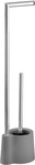 WENKO AVOLA Toilettenpapierhalter, Grau, mit WC-Garnitur, stehend