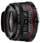 Pentax 21470, Pentax 15mm 1:4,0 ED AL Limited HD DA Schwarz