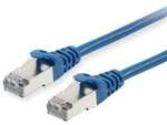 Equip 606201 Patchkabel, Cat.6A, S/FTP, 0.25m, Blau