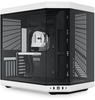 HYTE Y70 Zweikammer ATX Midi Tower Gaming Gehäuse Schwarz/Weiß mit Glasfenster
