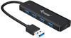 EQUIP 128959 4-Port-USB-3.2 Gen 1-Hub und Adapter für USB-C