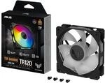 ASUS TUF GAMING TR120 ARGB Geh&auml;usel&uuml;fter Reverse schwarz, 120 mm, PWM