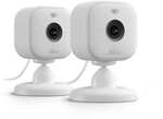 Blink Mini 2 - 2x smarte Plug-in-Sicherheitskameras mit HD-Nachtsicht, wei&szlig;