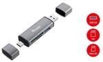 EQUIP 245460 Kartenleser mit USB 3.0-Hub, OTG