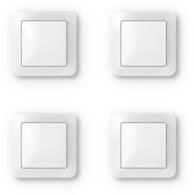 Bosch Smart Home Wandschalter-Set (4 St&uuml;ck) f&uuml;r smarte Aktoren