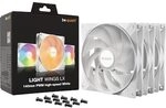 be quiet! Light Wings LX PWM high-Speed L&uuml;fter 140mm 3er Pack Wei&szlig;