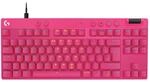 Logitech PRO X TKL RAPID Pink/Magenta, Kabelgebundene Gaming-Tastatur, Magnetische
