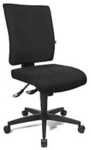 Topstar B&uuml;rodrehstuhl COMFORT, H&ouml;henverstellbare R&uuml;ckenlehne, Bezug schwarz