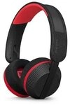 Philips 6000 series TAA6219BK/00 kabellose On-ear Kopfh&ouml;rer Bluetooth schwarz/rot