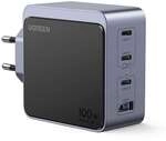 UGREEN Nexode X565 GaN Fast Charger 100W PD Ladeger&auml;t 3x USB-C (2x 100W 1x 22.5W) 1x