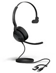 Jabra Evolve2 50 MS Mono kabelgebunden Headset schwarz USB-A/C