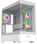 THERMALTAKE View 290 ARGB Snow White Midi Tower ATX Geh&auml;use Sichtfenster wei&szlig;