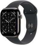 Apple Watch Series 11 GPS + Cellular 46mm Slate Titanium Geh&auml;use mit Sport Band