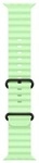 Apple 49mm Neongr&uuml;n Ocean Band - Schwarzes Titanium Finish