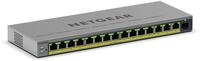 NETGEAR GS116EP 16-Port PoE+ Gigabit Ethernet Plus Switch mit PoE+ (180W) und 1 SFP