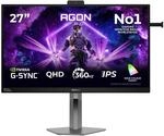 AOC AGON PRO AG276QSG2 27 Zoll WQHD Fast-IPS 360Hz Gaming Monitor schwarz