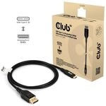 Club 3D USB Typ-C auf DP40 bidirektionales VESA zertifiziertes Kabel St./ St. 2m