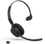 Jabra Evolve3 45 Mono UC Schwarz Kabelloses Bluetooth-Headset, USB-C Dongle, ANC,