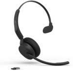 Jabra Evolve3 45 Mono UC Schwarz Kabelloses Bluetooth-Headset, USB-A Dongle, ANC,