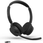 Jabra Evolve3 45 Stereo UC Schwarz Kabelloses Bluetooth-Headset, USB-A Dongle, ANC,
