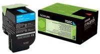 Lexmark 702C R&uuml;ckgabe-Tonerkassette Cyan f&uuml;r ca. 1.000 Seiten