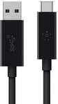 Belkin USB 3.1 USB-C auf USB-A Kabel Superspeed+, 1m Schwarz