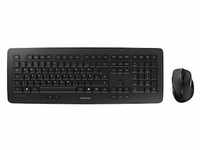 Cherry DW 5100 Kabellose Maus-Tastaturkombination US-Layout mit € Symbol schwarz