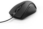 Hama 00182602 Optische 3-Tasten-Maus MC-200, kabelgebunden, Schwarz