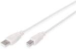 DIGITUS USB 2.0 Anschlusskabel, Typ A - B St/St, 1.8m beige
