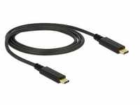 Delock USB 3.1 Gen 2 (10 Gbps) Kabel Type-C zu Type-C 1 m PD 3 A E-Marker
