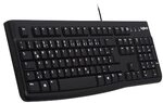 Logitech K120 Tastatur kabelgebunden, Schwarz (Layout: englisch US)