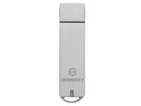 Kingston 64 GB IronKey S1000 Verschlüsselter USB-Stick Metall USB 3.0...