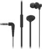 Panasonic RP-TCM130E-K In-Ear Kopfhörer mit Flachbandkabel schwarz