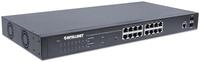 Intellinet 16-Port Gigabit Ethernet PoE+ Web-Managed Switch mit 2 SFP-Ports
