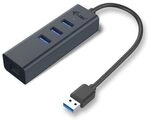i-tec USB-A HUB 3 port USB 3.0 + Gigabit Ethernet Adapter Metall