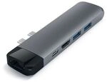 Satechi USB-C Pro Hub Multi-Port Adapter 4K HDMI & Ethernet Space Grau