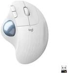 Logitech ERGO M575 Kabellose Trackball Maus Wei&szlig;