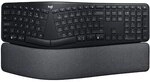 Logitech Ergo K860 Tastatur Schwarz, kabellos, Bluetooth, ergonomisch,