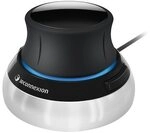 3Dconnexion SpaceMouse Kompakt&reg; Schwarz/Silber - USB 3D Navigations Maus f&uuml;r
