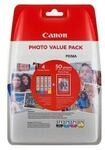 Canon CLI-571XL C/M/Y/BK Tinten-Multipack + 50 Blatt Foto Papier PP-201