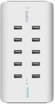 Belkin 10-Port USB-Ladestation 120W 2.4A pro Port Wei&szlig;