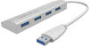 RaidSonic Icy Box IB-AC6401 4-Port USB 3.0 Hub silber