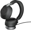 Jabra Evolve 2 85 MS Stand Wireless Bluetooth Stereo Headset schwarz Ladestatio