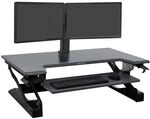 Ergotron WorkFit-TL Steh-Sitz Arbeitsplatz (schwarz)