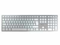 CHERRY KW 9100 Slim für Mac kabellose Tastatur DE-Layout weiß-Silber