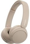 Sony WH-CH520 Beige Over Ear Kopfh&ouml;rer mit Bluetooth