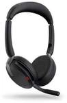 Jabra Evolve2 65 Flex UC Stereo USB Headset schwarz USB-A Wireless-Charging-Pad